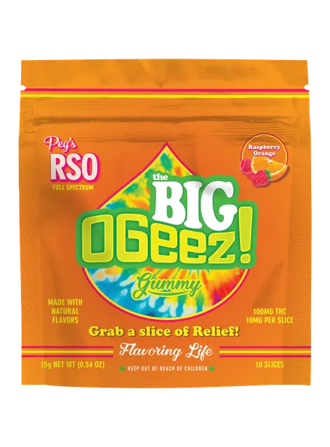 Peg's BIG Raspberry Orange RSO - 100 mg