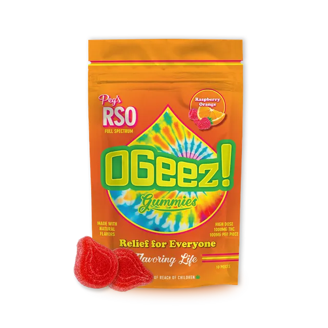 Raspberry Orange RSO Gummies 10pk