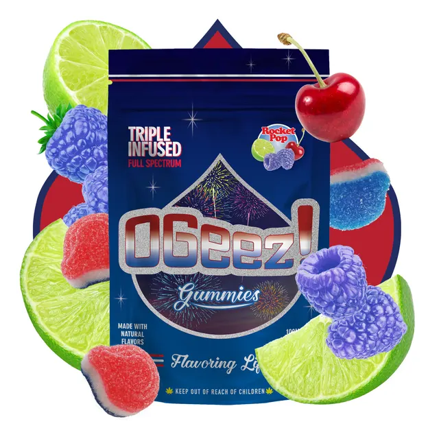 Rocket Pop Triple Infused Gummies 10pk