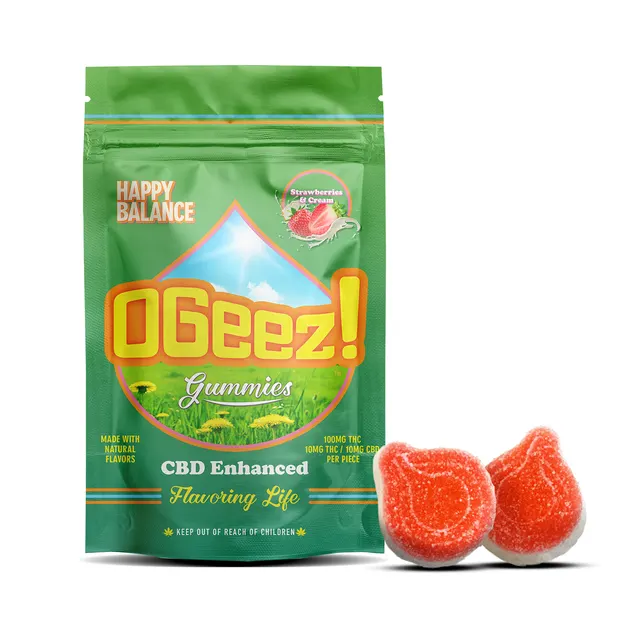 Strawberries & Cream Gummies (1:1 THC:CBD) 10pk