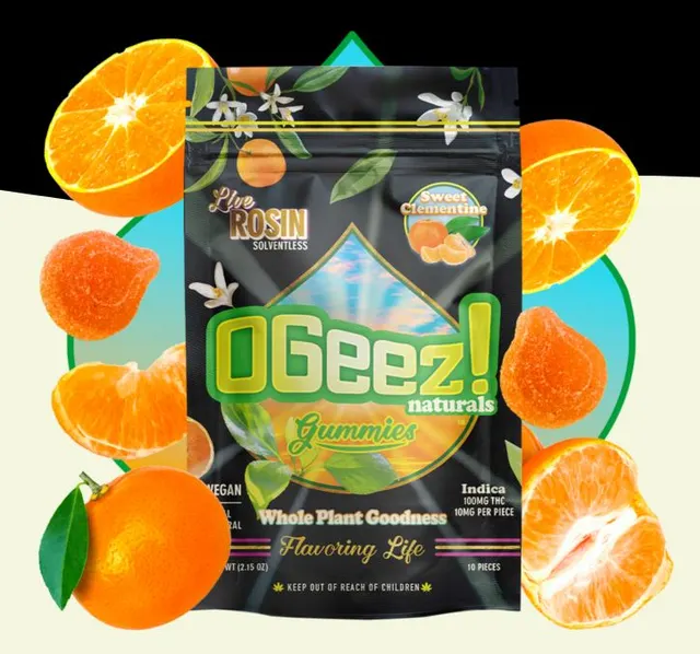 Sweet Clementine Live Rosin Gummies 10pk