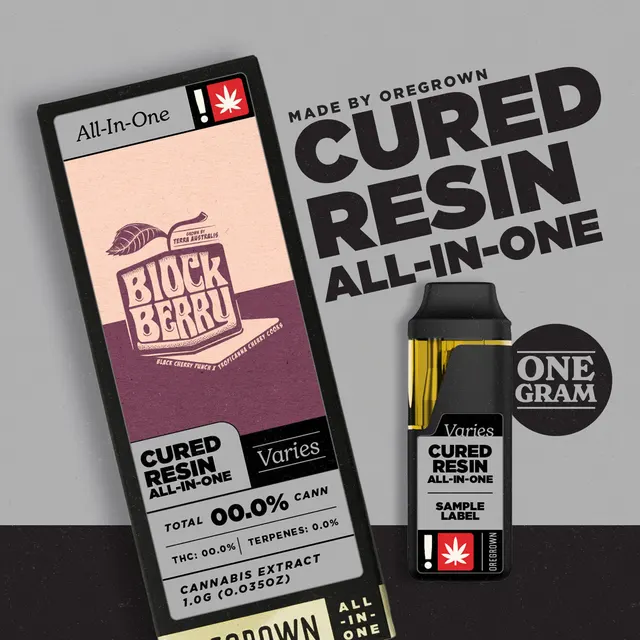 Oregrown | Cured Resin AIO | Block Berry