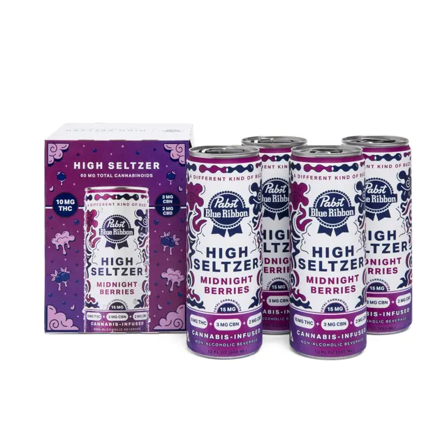 PABST | PBR - MIDNIGHT BERRIES | 10mg THC + 3mg CBN + 2mg CBD | 4 Pack