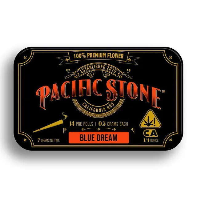 Pacific Stone | Blue Dream | Pre-Rolls | 0.5g each | 14pk
