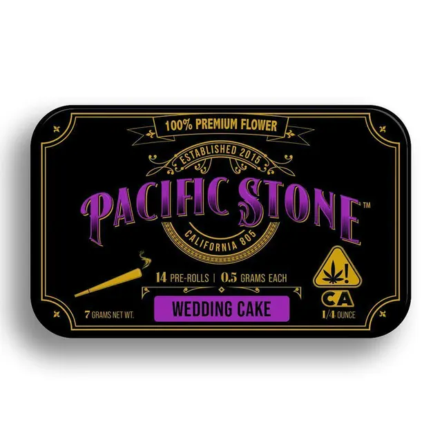 Pacific Stone | Wedding Cake | Pre-Rolls | 0.5g each | 14pk