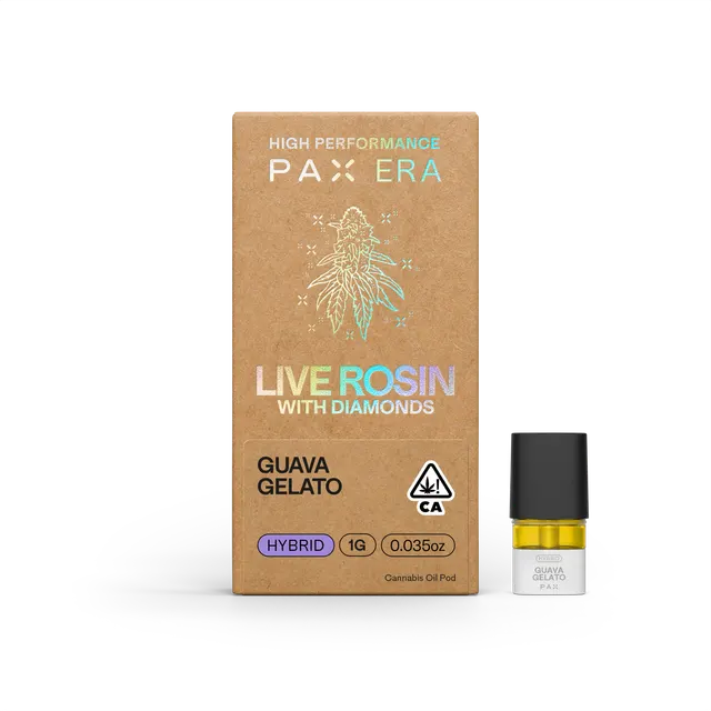 Live Rosin with Diamonds | Guava Gelato 1g | Pod