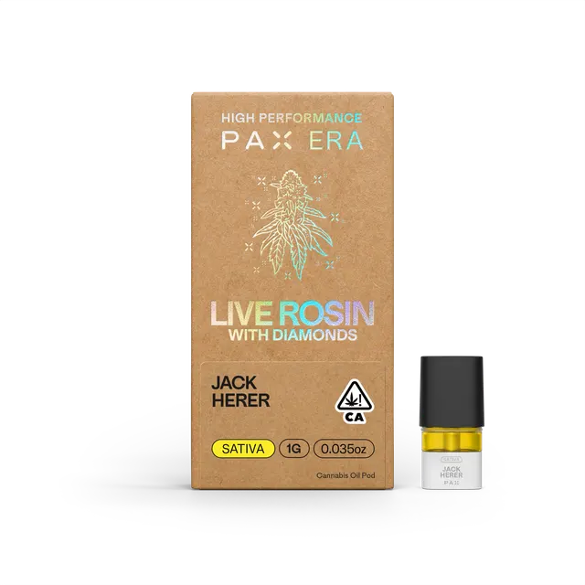 Live Rosin with Diamonds | Jack Herer 1g | Pod