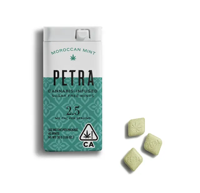 Petra Mints | Moroccan Mint | 100mg | 40ct | 2.5mg/ea