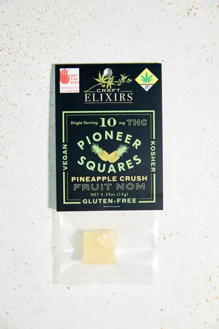 CBD Pioneer Squares- Pineapple Crush (Craft Elixirs) 10mg
