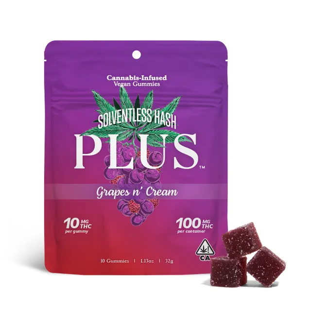 GRAPES N' CREAM HASH INFUSED GUMMIES - 10 PACK