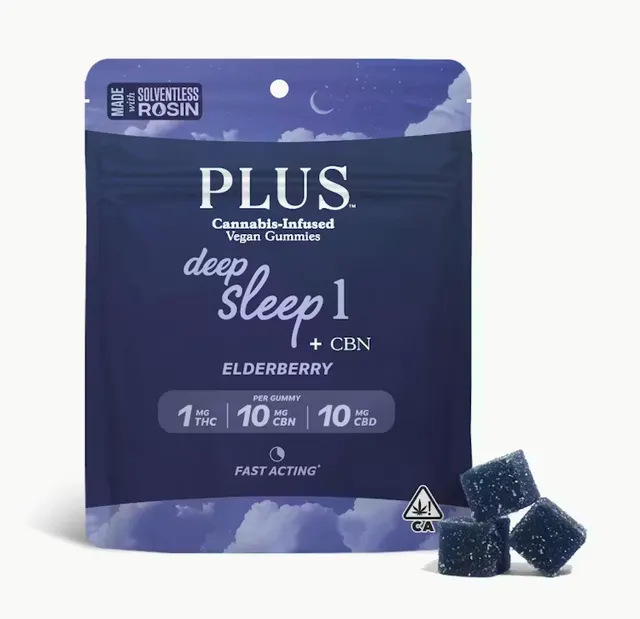 Plus - Edible: Elderberry (1:10:10 THC:CBN:CBD Gummy) - 210mg
