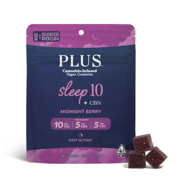 Midnight Berry Sleep 10:5:5 Gummies [Solventless Rosin]