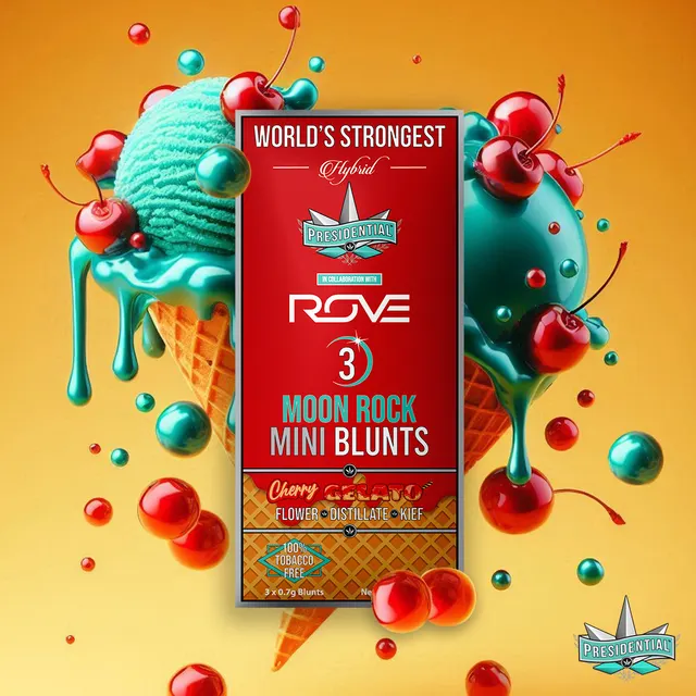Presidential - Cherry Gelato Moon Rock Mini Blunt 3pk (1.8g)