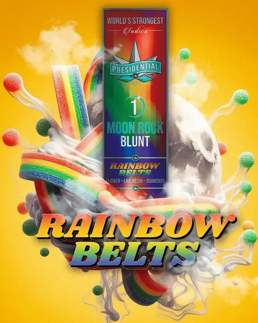 Presidential Moon Rock Blunt Rainbow Belts
