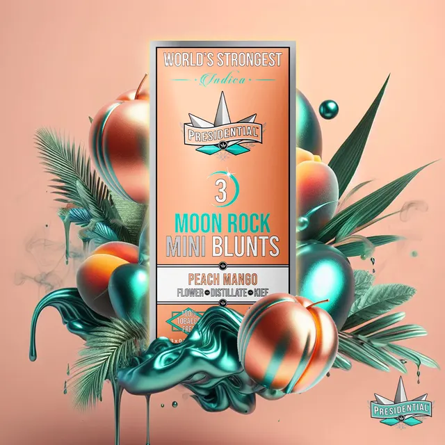 Presidential - Peach Mango Moon Rock Mini Blunt 3pk (1.8g)