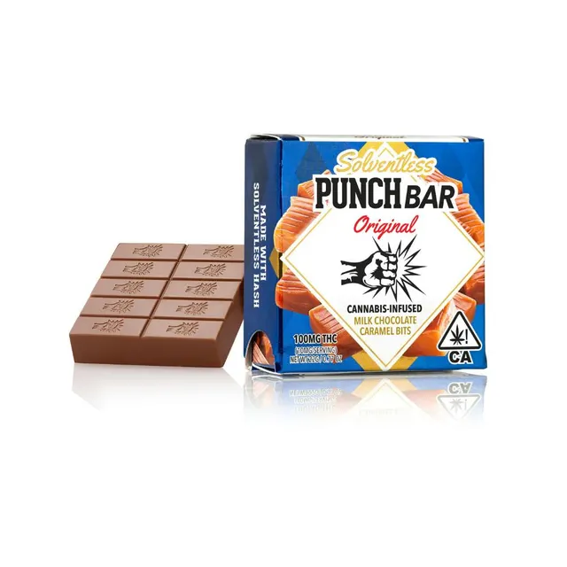 Punch | Caramel Milk Chocolate Bits | Hybrid | PunchBar | 100mg