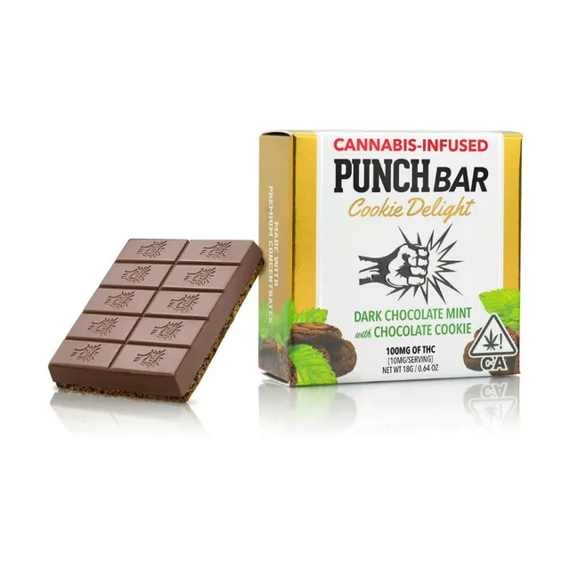 Punch | Dark Chocolate Mint Cookie Delight | Hybrid | PunchBar | 100mg