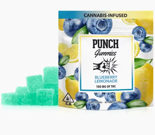 Punch Edibles Blueberry Lemonade Gummies 100mg