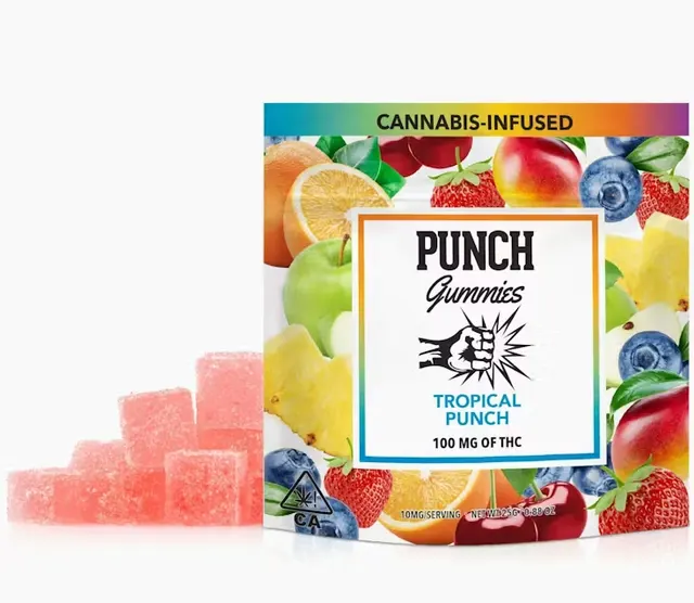 Punch Edibles Tropical Punch Gummies 100mg