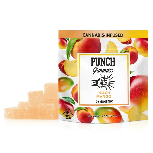 Punch | Peach Mango | Hybrid | Gummies | 100mg