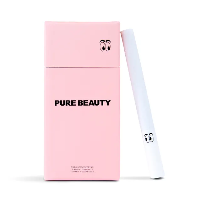 Pure Beauty Preroll 5pk - Cannabis Cigarettes Pink Box 3.5g