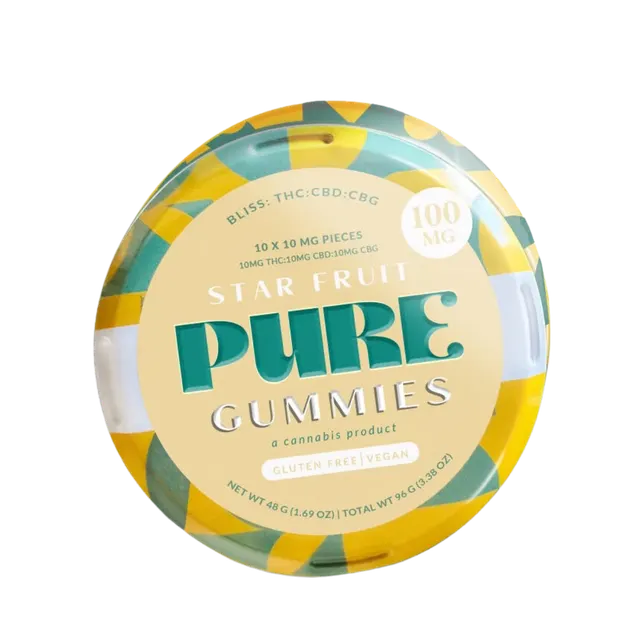 Starfruit Gummies (1:1:1 THC:CBD:CBG) 10pk