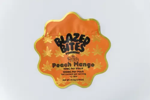 Peach Mango 100mg Blazed Bites Gummies
