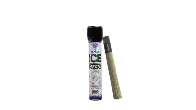 Blueberry Kush - Infused Ice Pack Blunt (Rosin, Hash, and Diamonds) [2g]