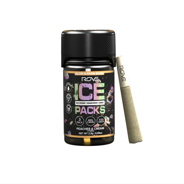 Peaches & Cream - Infused Ice Packs (Rosin, Hash, and Diamonds) [3x 0.5g]