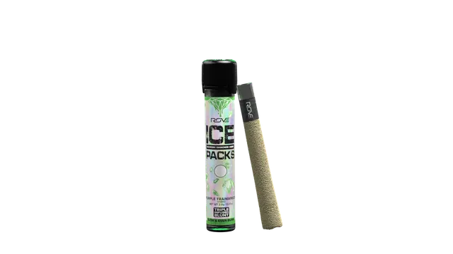 Purple Trainwreck - Infused Ice Pack Blunt (Rosin, Hash, and Diamonds) [2g]