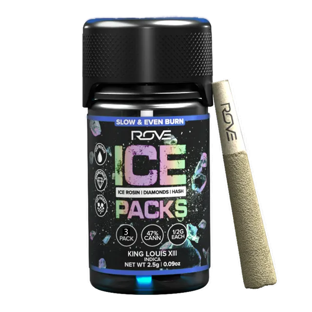 Rove Ice Packs King Louis XIII .5g Infused Preroll 3pk