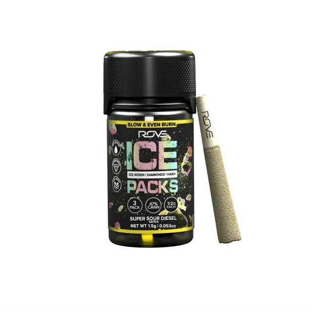 Super Sour Diesel - Infused Ice Packs (Rosin, Hash, and Diamonds) [3x 0.5g]