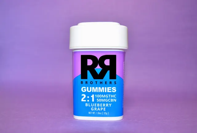 RR Brothers - Gummies 2:1 - Blueberry Grape (H) (100mg THC/50mg CBN)