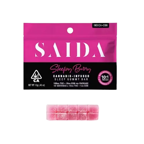 Gummy Bar 10PK [100MG] 10:1 THC:CBN Sleepy Berry