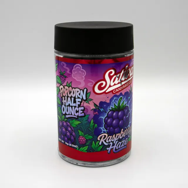 Sativa Cannabis Co - Popcorn Flower - Raspberry Haze (S) (14.0g)
