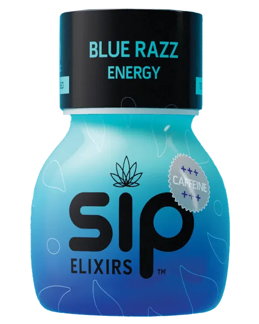 Sip Blue Razz 100mg Elixir with Caffeine