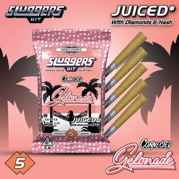 Sluggers X Connected - Infused Preroll - 3.5g 5pk - Gelonade