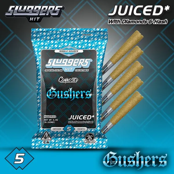 Sluggers x Connected - Infused Prerolls - 3.5g 5pk - Gushers