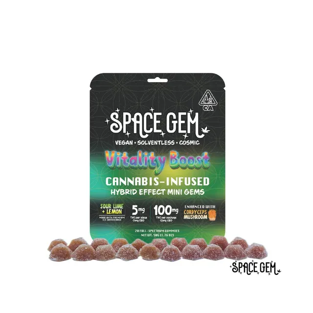 Mini Gems - Vitality Boost - Hybrid - Sour Lemon Lime - 20pk 100mg
