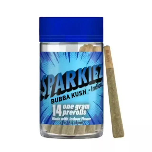 Sparkiez | Bubba Kush | Pre-rolls | 1g each | 14pk