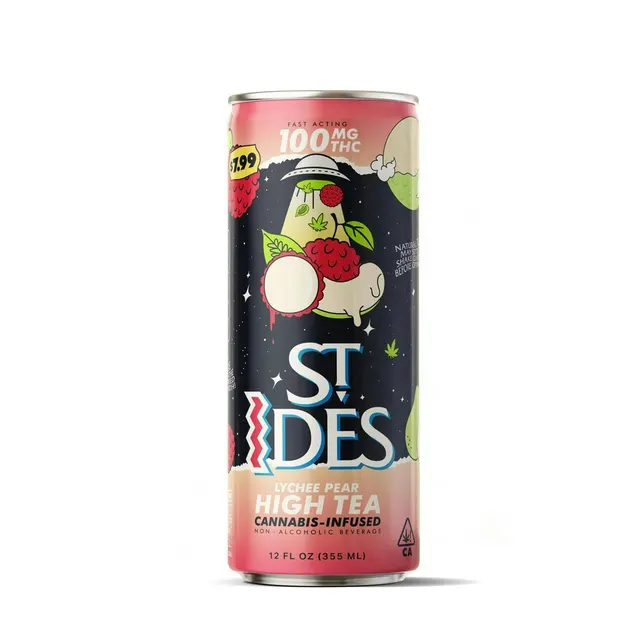 Lychee Pear High Tea | Non-Carbonated | 100mg | 12 fl oz