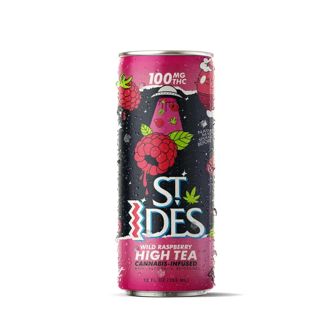 Wild Raspberry High Tea | Non-Carbonated | 100mg | 12 fl oz