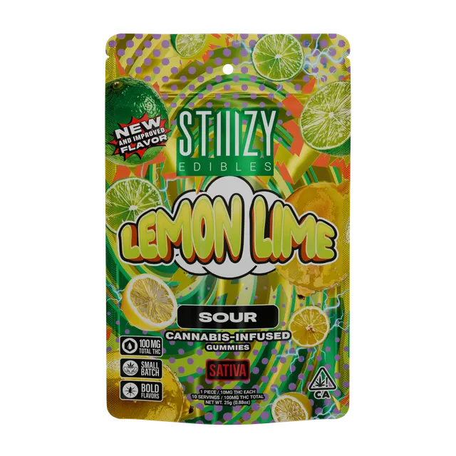 LEMON LIME - 100MG SOUR EDIBLES