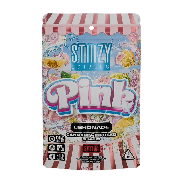 PINK LEMONADE GUMMIES 100MG STIIIZY M{112} N{366}