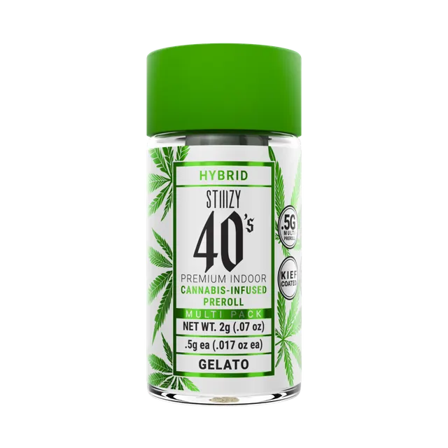 STIIIZY 40's Gelato (H) Infused Pre-Roll Multipack 0.5g 4pk