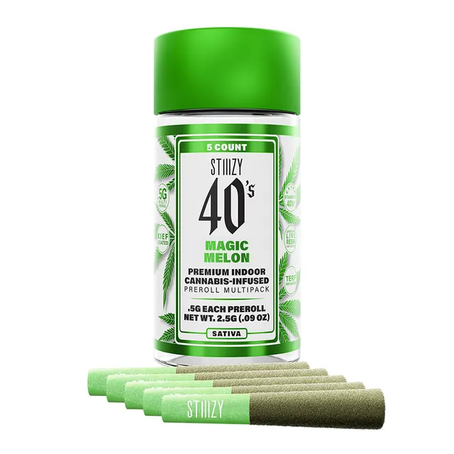 STIIIZY 40's Magic Melon (S) Infused Blunt Multipack 0.5g 4pk