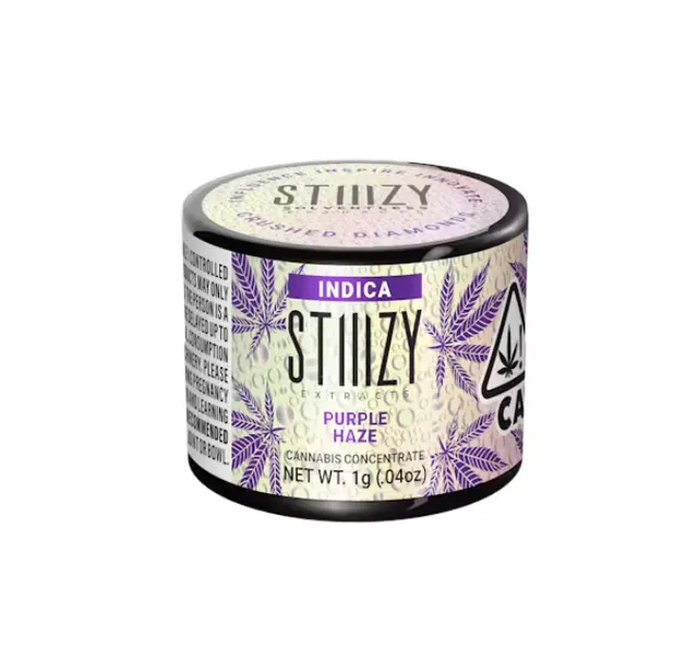Stiiizy Purple Haze Indica Crushed Diamonds 1g