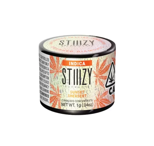Stiiizy Sunset Sherbert Indica Crushed Diamonds 1g