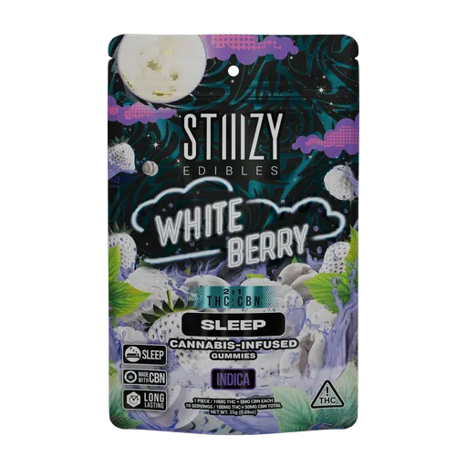 Stiiizy White Berry 2:1 100mgTHC:50mgCBN Sleep Gummies