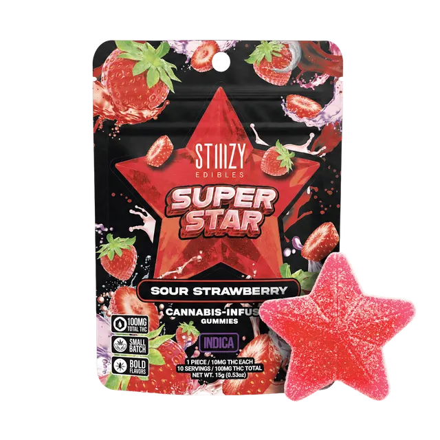 SUPER STAR Edibles - Sour Strawberry